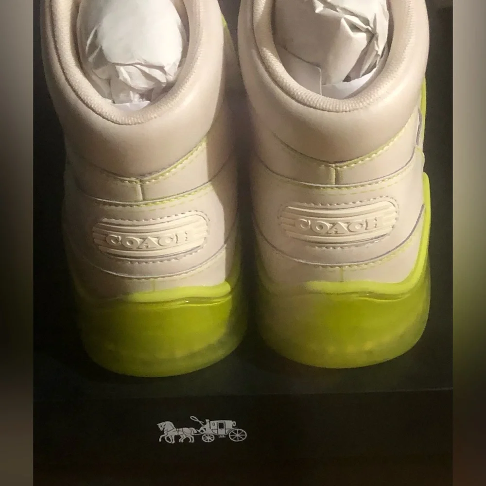 Coach Citysole High Top Sneaker With Trompe L'oeil BNWT💎 - Picture 7 of 11